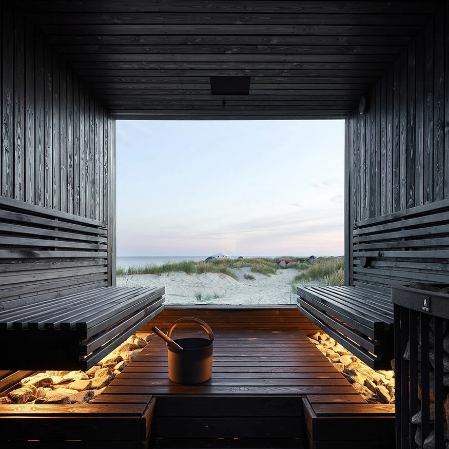 Image of Sauna with View of Beach