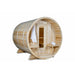 Front view of sauna